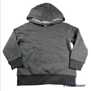 NWOT Dark Gray Heather Fleece Hoodie Size 3T